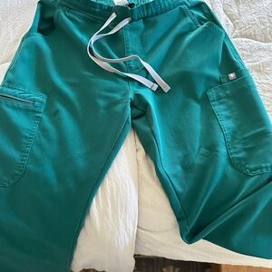 Hunter green Cargo Pants with Drawstring